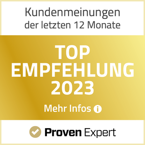 ProvenExptert TOP Empfehlung 2023 Verena Schmidt