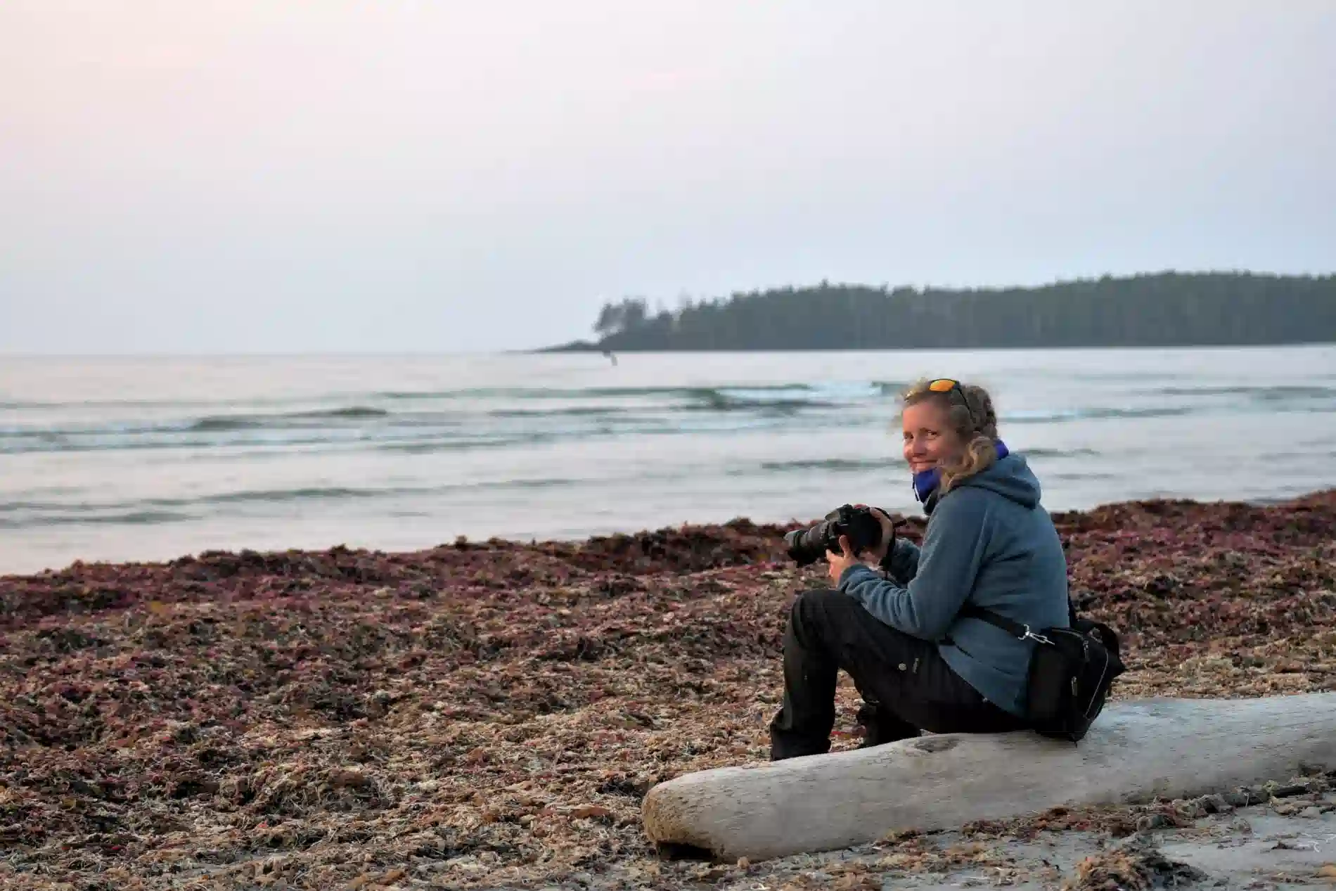 Autorin und Speakerin Verena Schmidt auf dem North Coast Trail Vancouver Island